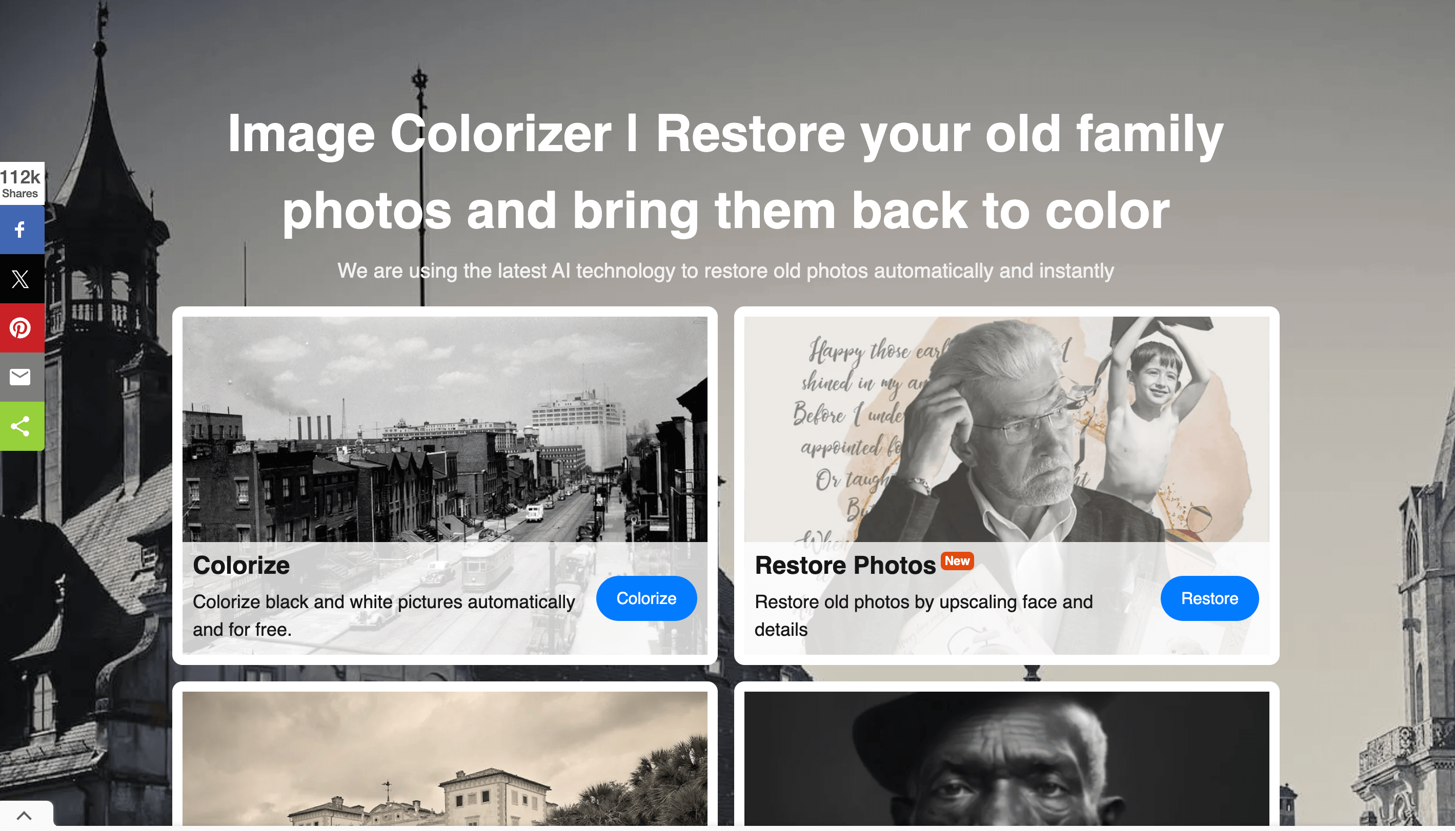 Imagecolorizer: Rivitalizza Vecchie Foto con Colorazione e Restauro